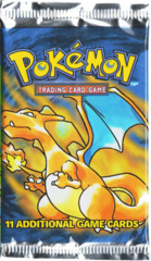 Pokemon Base Set Unlimited Edition Booster Pack - Charizard Artwork LONG PACK